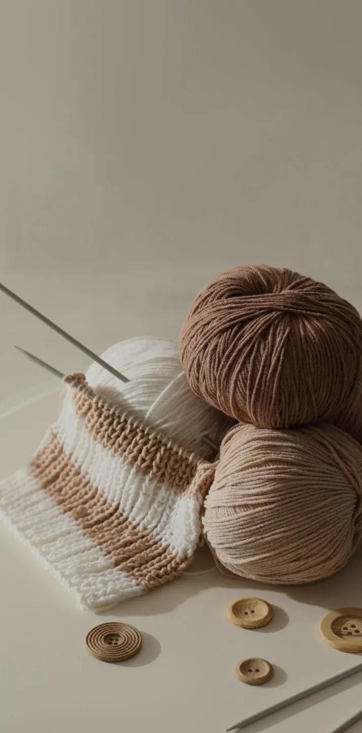 Neutral yarn bundles and knitted swatch