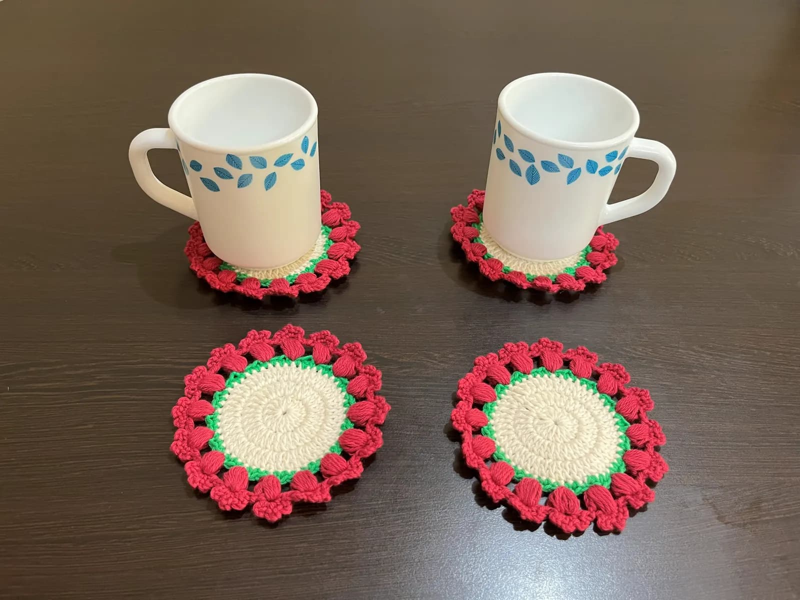 Crochet mini plant hanger