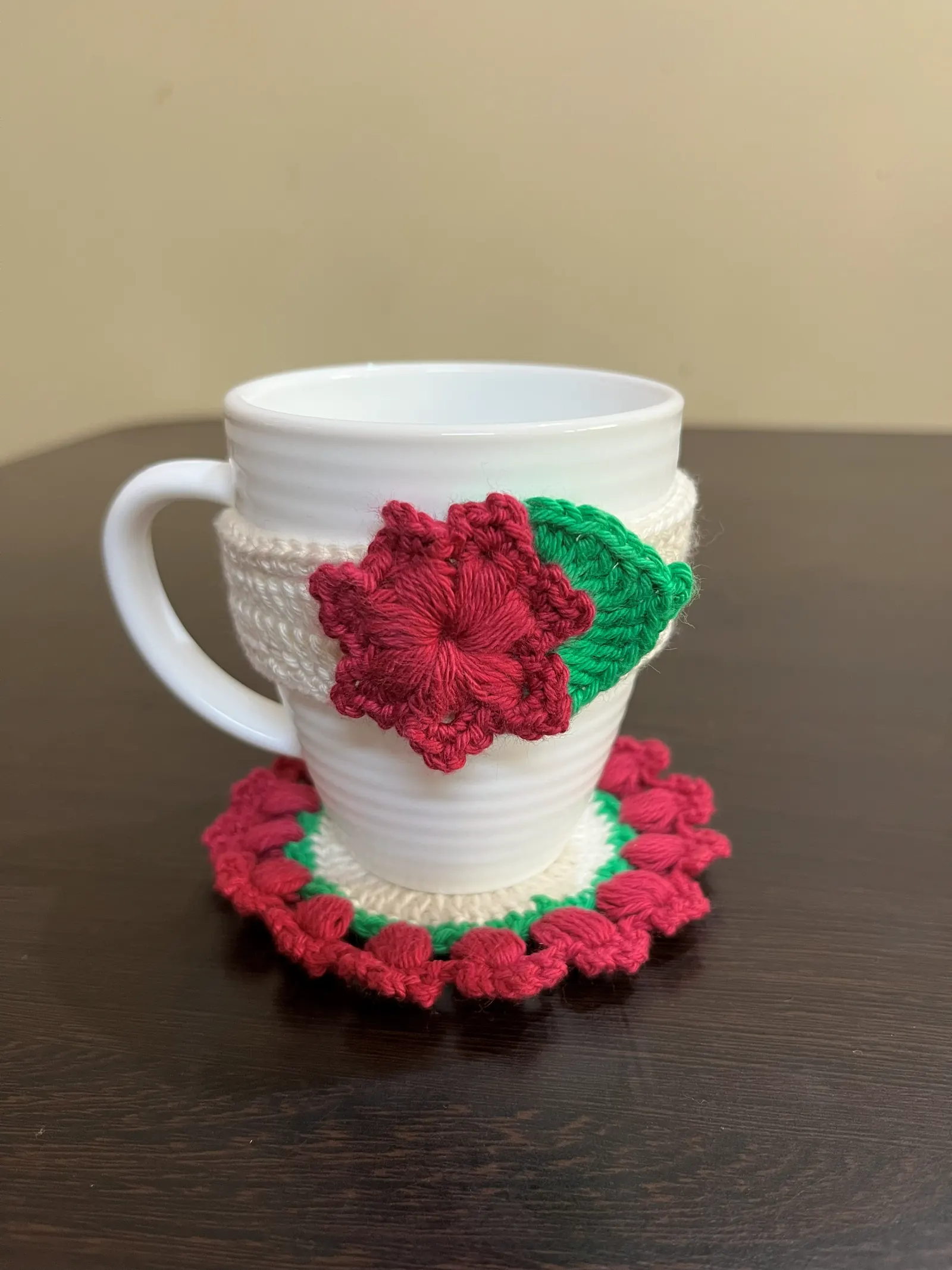 Crochet coaster set for home decor