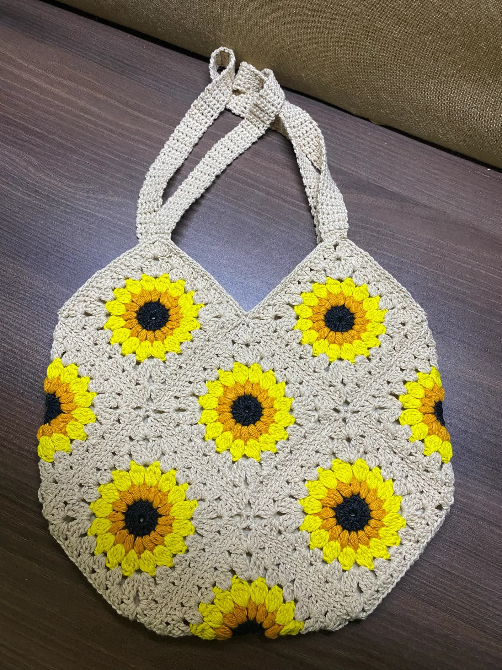 Orchid color crochet zip pouch